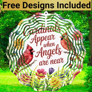 Roter Kardinal Wind Spinner, Roter Kardinal Wind Spinner Sublimationsdesign, Wind Spinner Sublimation, Roter Kardinal Wind Spinner PNG,