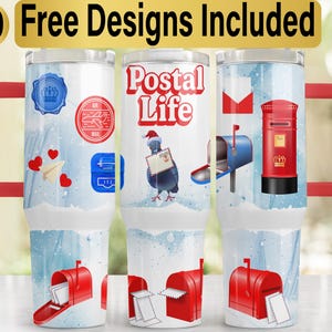 Diseño de vaso de 40 oz para cartero, envoltura de vaso PNG, diseño de vaso de 40 oz, vaso de cartero PNG, diseño de vaso para correo