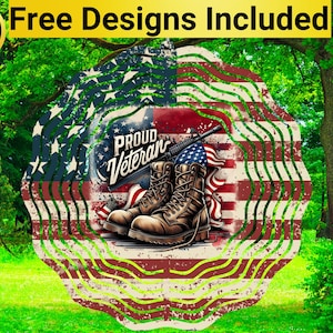 Veterans Day Wind Spinner, Veteran Wind Spinner Sublimation Design, Veteran Wind Spinner Sublimation, Wind Spinner Sublimation,
