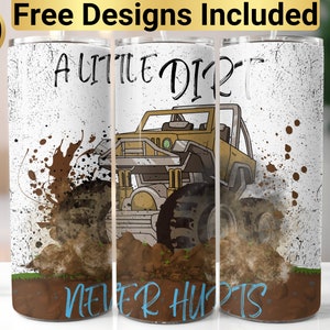Monster Truck Tumbler Design, Tumbler Wrap PNG, 20 oz Skinny Tumbler Design, Tapered and Straight, Instant Digital Download PNG, Tumbler PNG