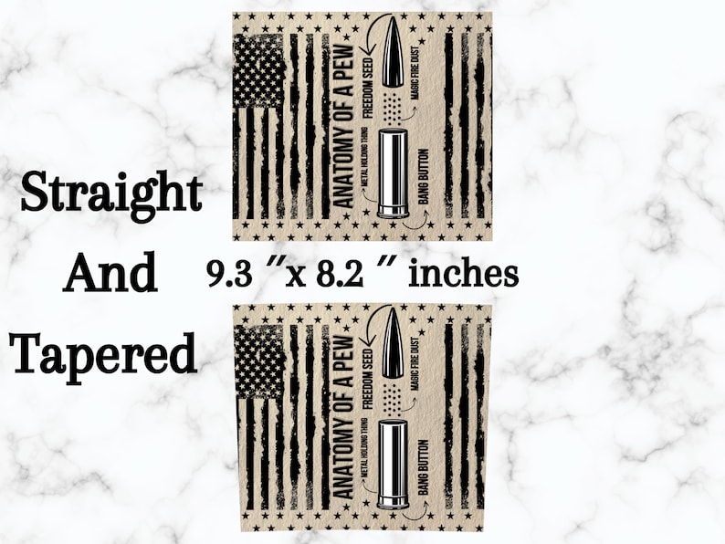 Puede incluir: Un dise&ntilde;o gr&aacute;fico rectangular con un patr&oacute;n de bandera estadounidense desgastada con estrellas y rayas. El texto dice Anatomy of a Pew, Freedom Seed, Magic Fire Dust, Metal Holding Thing y Bang Button. Mide 23,62 cm por 20,83 cm.