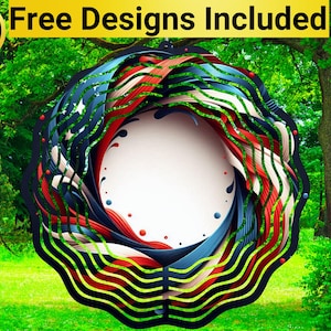American Wind Spinner, American Wind Spinner Sublimation Design, American Wind Spinner Sublimation, Wind Spinner Sublimation, Patriotic