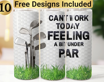 Funny Golf Tumbler Design, Tumbler Wrap PNG, 20 oz Skinny Tumbler Design, Golf Tumbler Wrap, Golf Sublimation, Golf Tumbler Design, Golf PNG