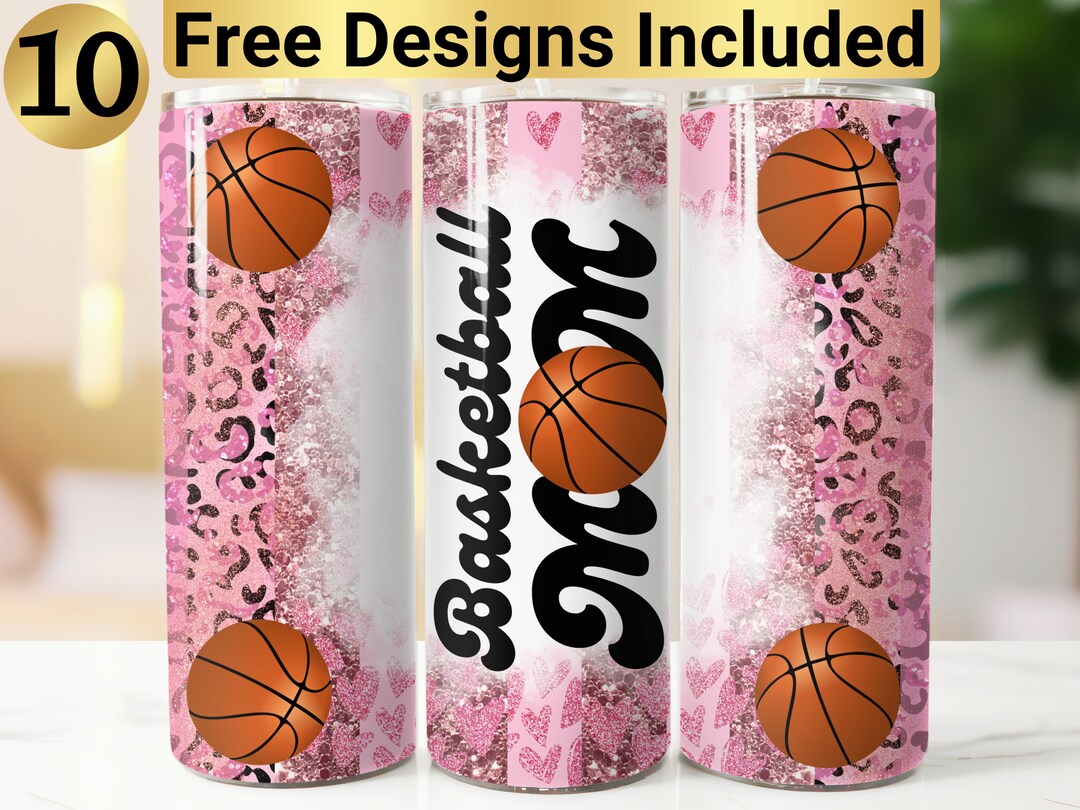 Basketball Mom Tumbler Design, Tumbler Wrap PNG, 20 Oz Skinny Tumbler ...