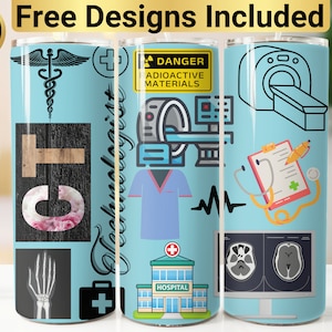 Diseño de vaso para tecnólogo en tomografía computarizada, envoltura de vaso PNG, diseño de vaso delgado de 20 oz, envoltura de vaso para tecnólogo en tomografía computarizada, vaso para tecnólogo en tomografía computarizada