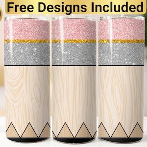 Conception de gobelet à crayons pour enseignant, PNG d&#39;emballage pour gobelet, conception de gobelet skinny 20 oz, emballage de gobelet pour enseignant, conception pour enseignant, gobelet pour enseignant personnalisé,