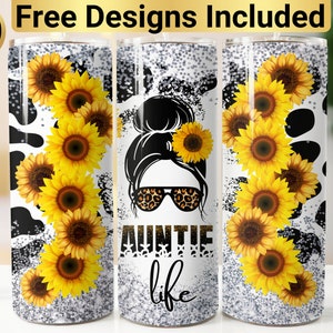 Tante Life Tumbler Design, Tumbler Wrap PNG, 20 Unze Skinny Tumbler Design, Tante Tumbler Wrap, Tante Tumbler Design, Tante Tumbler Wrap,