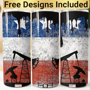 American Oilfield Tumbler Design, Tumbler Wrap PNG, 20 oz Skinny Tumbler Design, Oilfield Tumbler Wrap, Oilfield Tumbler, Oilfield Strong,