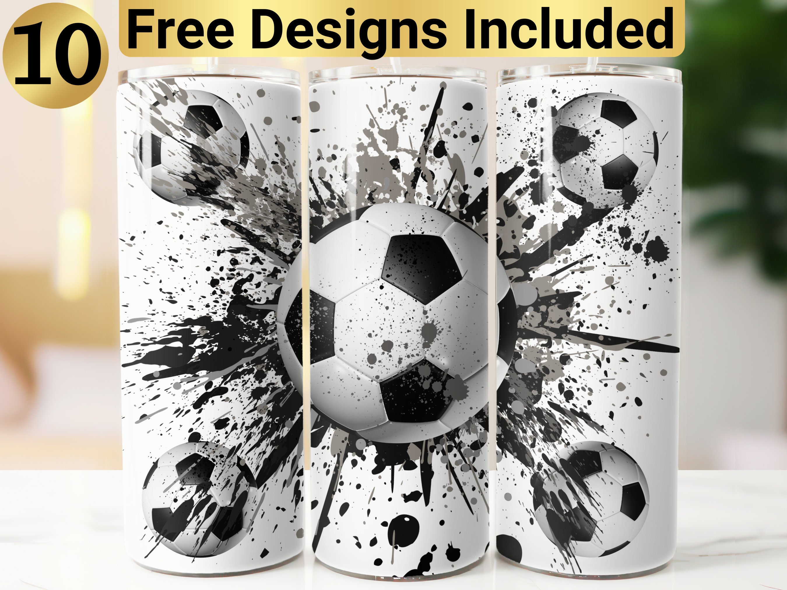 Diseño de vaso de fútbol, envoltura de vaso PNG, diseño de vaso delgado de 20 oz, envoltura de vaso de fútbol, vaso de fútbol PNG, diseño de vaso de balón de fútbol,