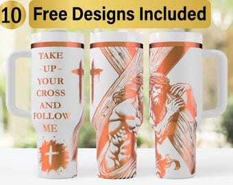 Vaso térmico de 40 oz con cruz cristiana, diseño SVG para láser, envoltura para vaso térmico de 40 oz grabada con láser, SVG para grabado láser, envoltura para vaso térmico de 40 oz, envoltura para vaso térmico de 40 oz,