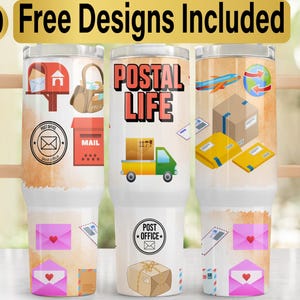 Diseño de vaso de 40 oz para cartero, envoltura de vaso PNG, diseño de vaso de 40 oz, vaso de cartero PNG, diseño de vaso para correo