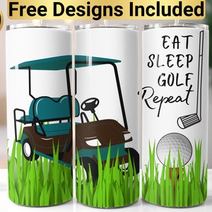 Funny Golf Tumbler Design, Tumbler Wrap PNG, 20 oz Skinny Tumbler Design, Tapered and Straight, Instant Digital Download PNG, Funny Golf PNG