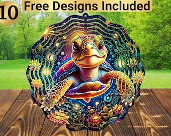 Babyschildpad windspinner, zeeschildpad windspinner sublimatieontwerp, zeeschildpad windspinner sublimatie, sublimatie windspinner,