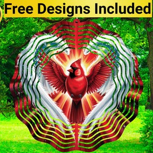 Engel Kardinal Windspiel, Roter Kardinal Windspiel Sublimationsentwurf, Roter Kardinal Windspiel Sublimation, Roter Kardinal Spinner PNG,