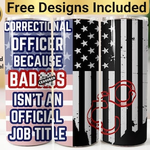 Correctional Officer Tumbler Design, Tumbler Wrap PNG, 20 oz Skinny Tumbler Design, Correctional Officer PNG, Correctional Officer Tumbler,