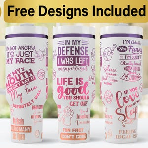 40oz Sarcastic Tumbler Laser Svg Design, 40oz Laser Engraved Tumbler Wrap, Laser Engraving SVG, Tumbler Wrap SVG, 40 oz Tumbler Wrap,
