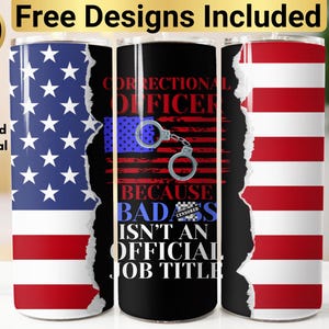 Correctional Officer Tumbler Design, Tumbler Wrap PNG, 20 oz Skinny Tumbler Design, Correctional Officer PNG, Correctional Officer Tumbler,