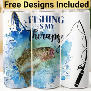Fishing Tumbler Design, Tumbler Wrap PNG, 20 oz Skinny Tumbler Design, Fishing Tumbler Wrap, Fishing Tumbler PNG, Bass Fishing Tumbler,