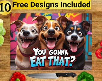 Funny Dog Cutting Board Design, Funny Dog Cutting Board PNG, Cutting Board Sublimation Design, Dog Cutting Board Design, Cutting Board PNG,