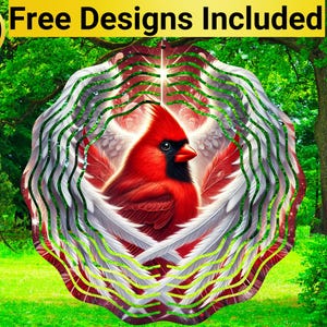 Engel Kardinal Windspiel, Roter Kardinal Windspiel Sublimationsentwurf, Roter Kardinal Windspiel Sublimation, Roter Kardinal Spinner PNG,