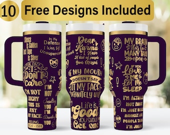 40oz Sarcastic Tumbler Laser Svg Design, 40oz Laser Engraved Tumbler Wrap, Laser Engraving SVG, Tumbler Wrap SVG, 40 oz Tumbler Wrap,