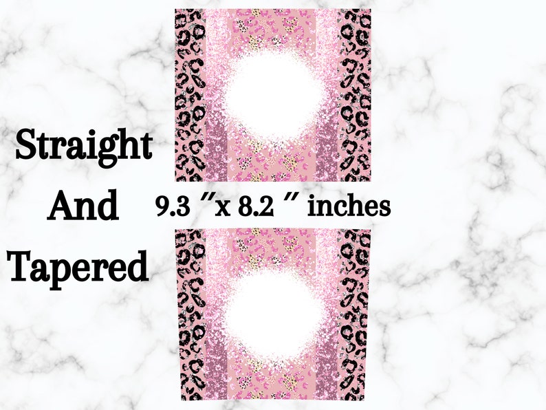 Pink Leopard Glitter Tumbler Design, Tumbler Wrap PNG, 20 Oz Skinny ...