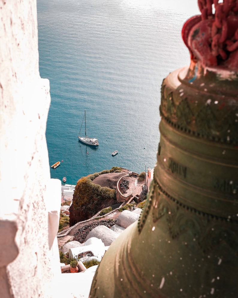 Digital Download Wall Art Santorini Print Island Greece Home Decor