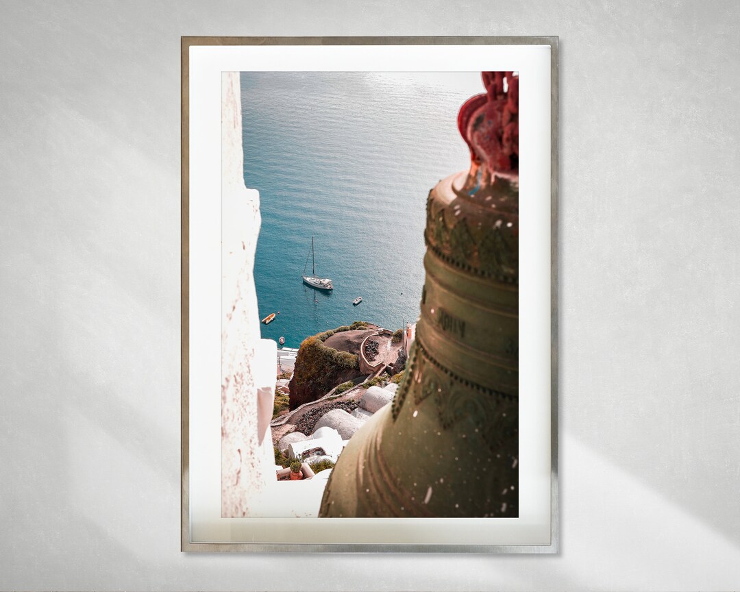 Digital Download Wall Art Santorini Print Island Greece Home Decor