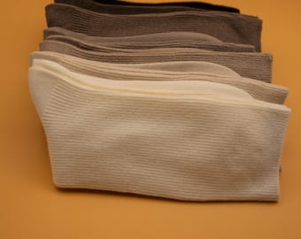 Women's Cotton Blend Socks | 7 Pairs Soft Crew Socks