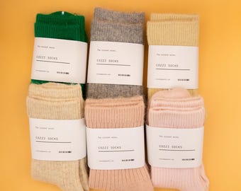 Women Cashmere Socks | Soft & Cozy  Bad Socks | Gift For Mother | Holiday Gift Idea