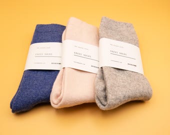 100% Women Cashmere Socks | Premium Quality Cashmere Women Socks | Women Cashmere Bed Socks | Mother Day Gift Idea
