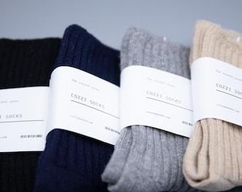 Merino Wool Gender Natural Socks | Unisex Outdoor Socks | Father's Day Gift |  Mother's Day Gift | Holiday Gift Idea