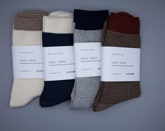 Cotton Blend Business Socks | Machine Washable, Men's 4-Pair Set