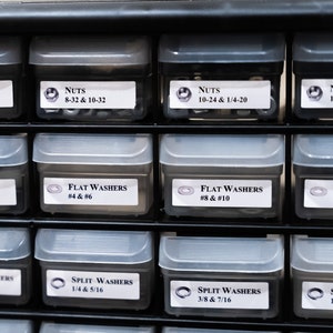 Screw Organizer and Other Hardware Bin Labels - Etsy