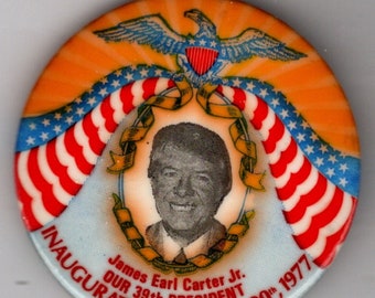 Inauguration of Jimmy Carter political button 1977