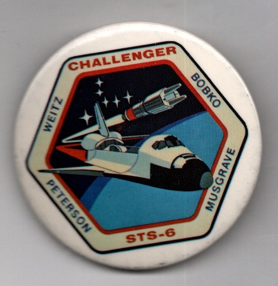 1980s vintage NASA Space Shuttle Challenger STS-6 