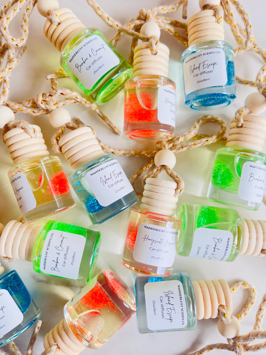 20 Hanging Car Diffusers: Bulk Air Freshener, Wedding Party Favors - Etsy