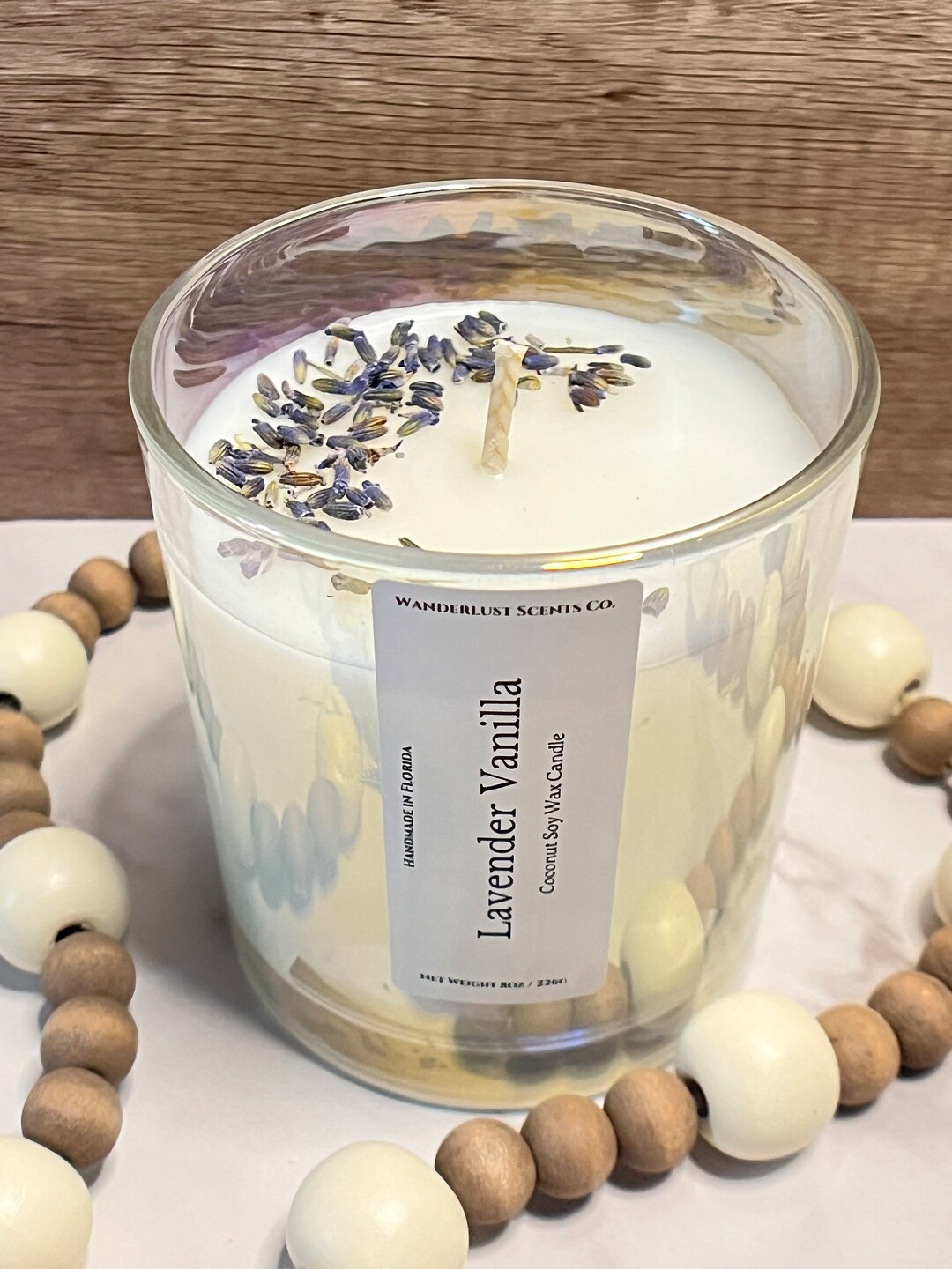 Soy Wax Candle Iridescent Jar With Bamboo Lid 8oz Luxury Candles ...