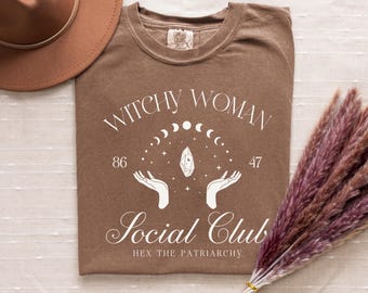 Witchy Woman Shirt, Hex the Patriarchy, 8647, Feminist Halloween, Reproductive Rights, Social Justice, Social Club Shirt, Liberal TShirt