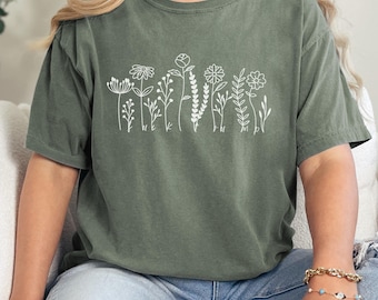 Subtle Anti Trump Shirt, Subtle Anti MAGA, Comfort Colors Wildflower Shirt, Equality Shirts Subtle, Feminist TShirt, Never Trump T Shirt
