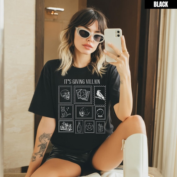 Funny Witchy Graphic Tee Dark Feminist Shirt Goth Aesthetic Top Moody Witchcore Outfit Sarcastic Feminist Clothing Halloween Vibes