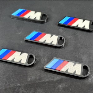 BMW M Motorsport Set of 5  Keychains | Glow-in-the-Dark M Logo | Free Keychain with Any BMW Part Purchase