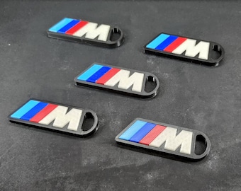 Ensemble de porte-clés BMW M Motorsport : logo phosphorescent, imprimé en 3D