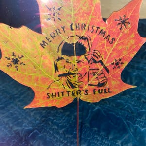 National Lampoon Weihnachten Urlaub Cousin Eddie Geschenk Lustige Weihnachten Gebrannte Ahornblatt Einzigartige Shitters Volle Geschenk für ihn