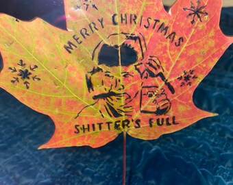 National Lampoon Christmas Vacation Cousin Eddie Gift Funny Christmas  Burned Maple Leaf Unique Shitters Full Gift for him