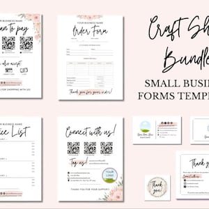 Craft Show Bundle-Vorlagen | Vorlage in Canva bearbeiten | Machen Sie Ihre eigenen Schilder für Ihr Handwerksgeschäft | Passen Sie Ihren Handwerksstand auf der Messe an