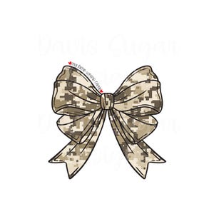 My Hero Wears Camo Desert Sand Camo Couquette Bow PNG | Military Bow Design | Army Mama | 4th of July PNG | Camoflauge Coquette Bow | USA