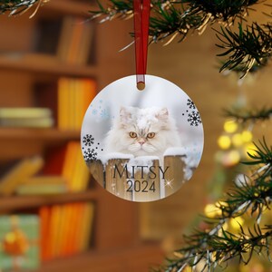 Persian Cat Christmas Ornament, Christmas Ornament, Custom Cat Ornament, Cat Lover Ornaments, Cat Ornament,  Cat Mom Gift, Cat Lover Gift
