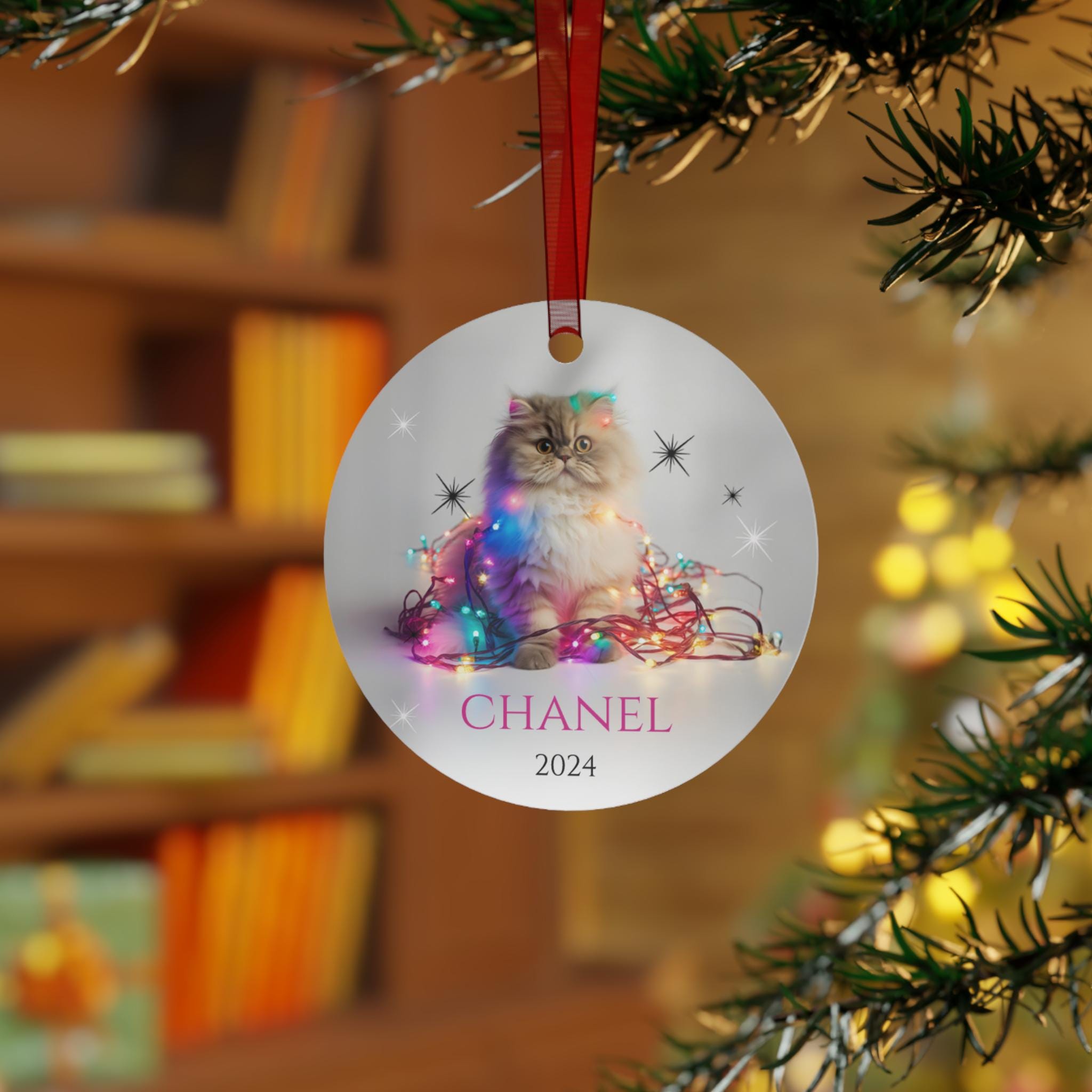 Persian Cat Christmas Ornament, Persian Cat Gift, Custom Cat Ornament ...