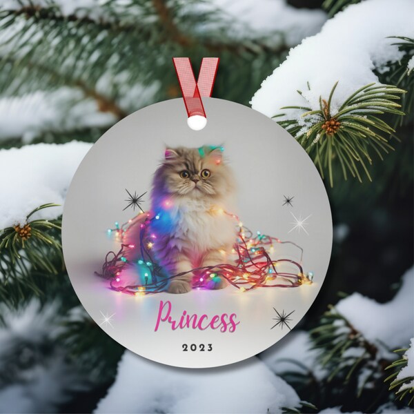 Persian Cat Ornament Etsy